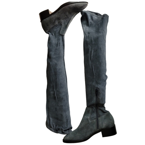 VINCE Blythe Over The Knee Suede Leather Boots in 6M NWOB - Picture 3 of 6